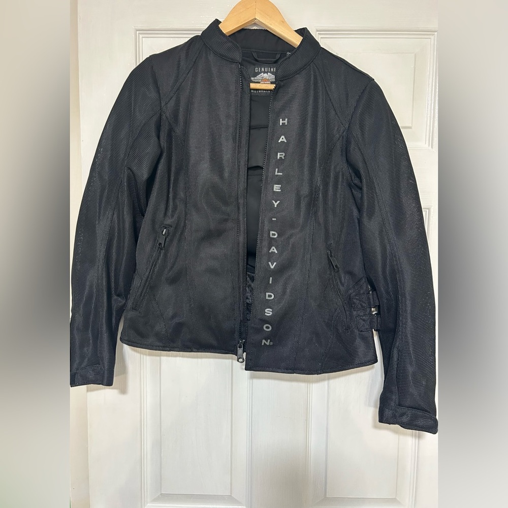 Harley Davidson Black Woman’s Zip Up Jacket XS